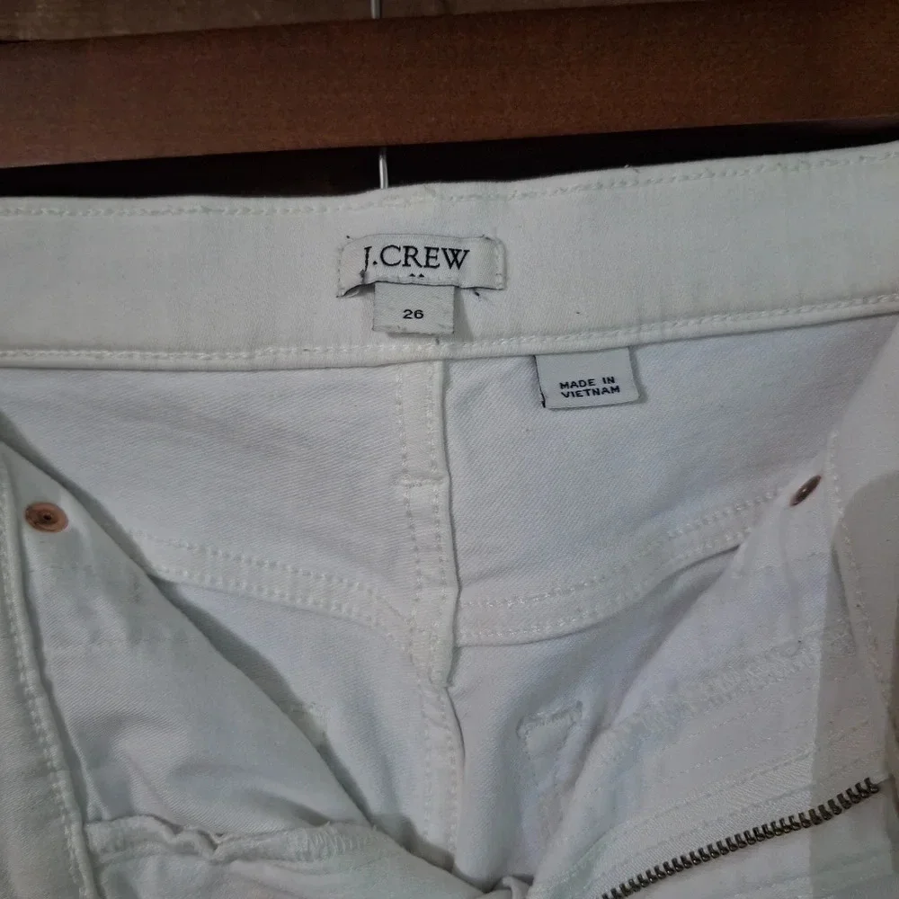 J.Crew White High Rise Skinny Jeans SZ 26 - Picture 5 of 6